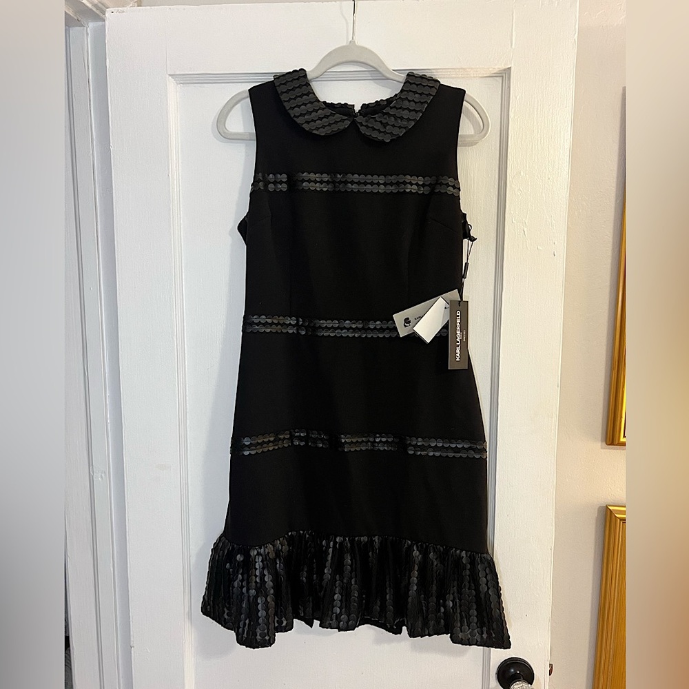 Karl Lagerfeld Black Sleeveless Dress - Picture 14 of 15